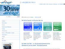 Tablet Screenshot of aircool-de.com